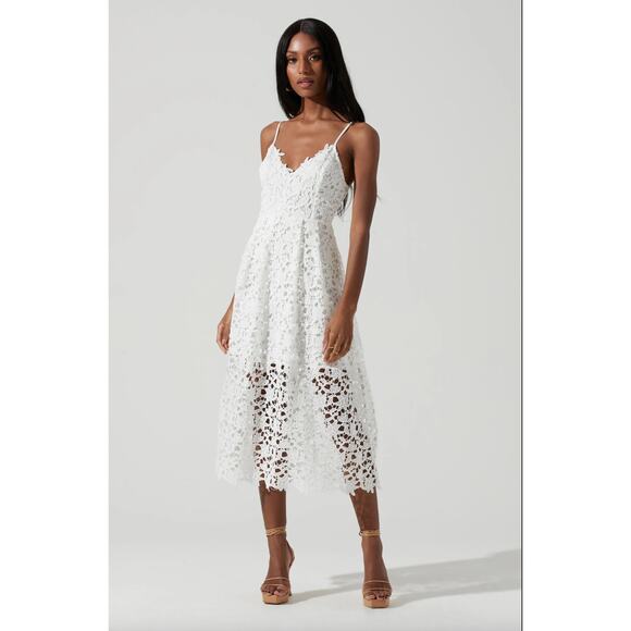 ASTR Lace A-Line Midi Dress Size S - Picture 1 of 9